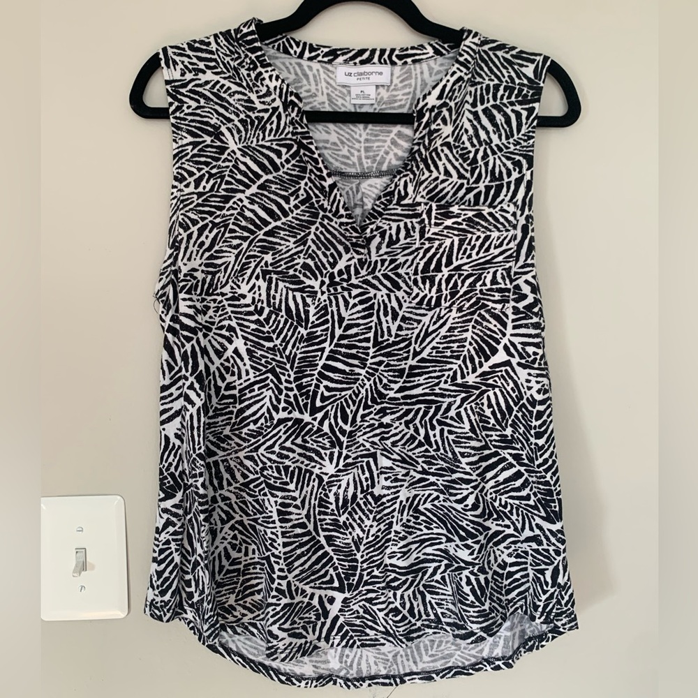 Liz Claiborne Tropical Summer Tank Top